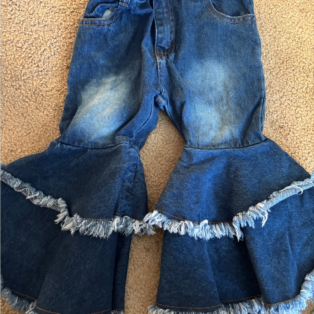 Denim Flared Bell Bottom Jeans
